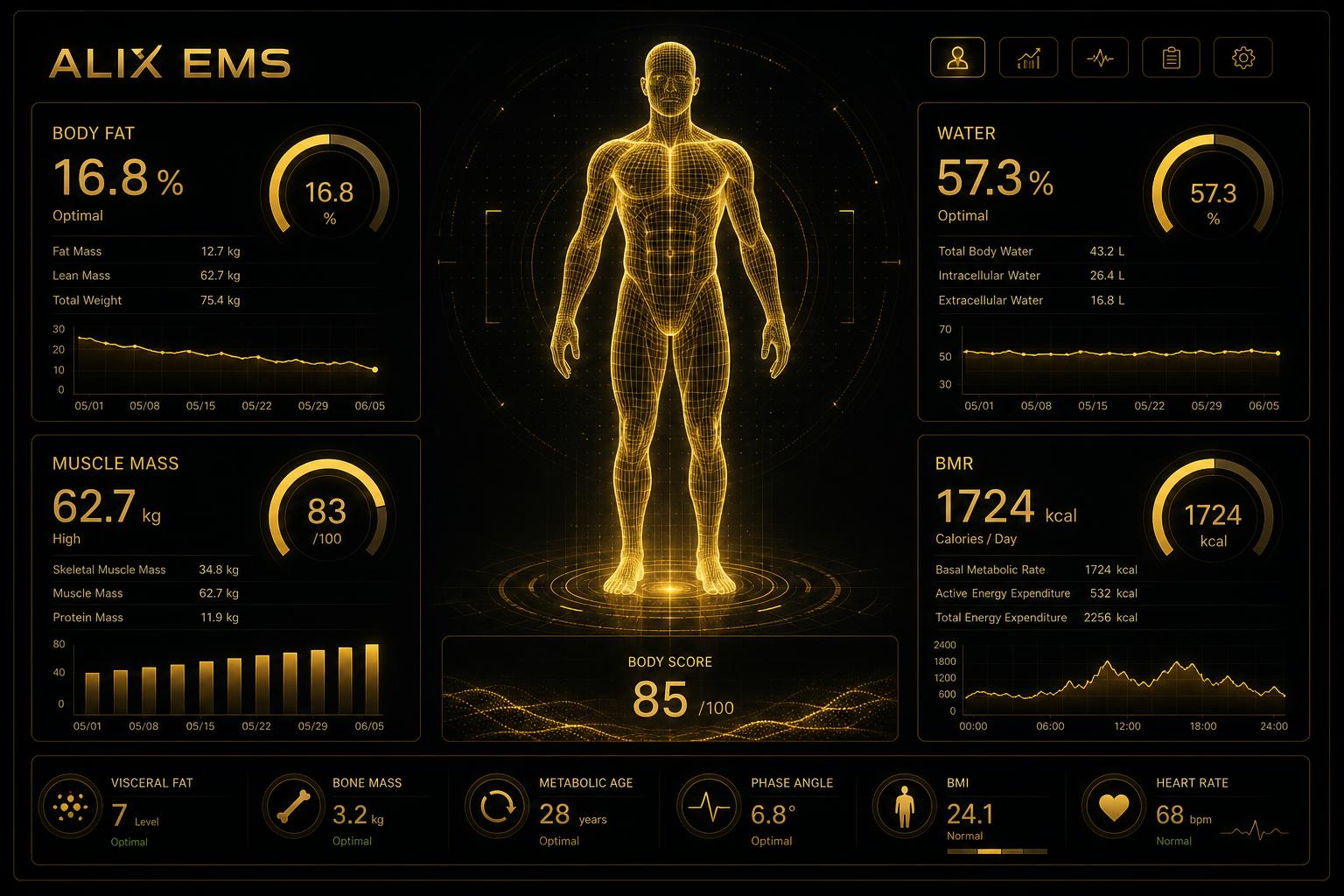 AI Body Analysis Dashboard